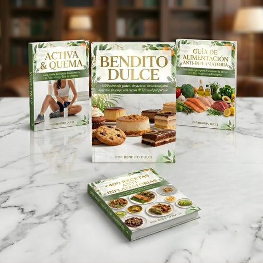 Bendito Dulce: postres que desinflaman con menos de 120kcal + 4 Bonos Gratis